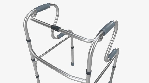 Dual riser walking folding frame