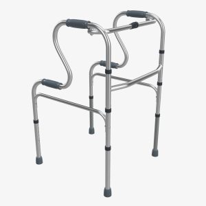 Dual riser walking folding frame