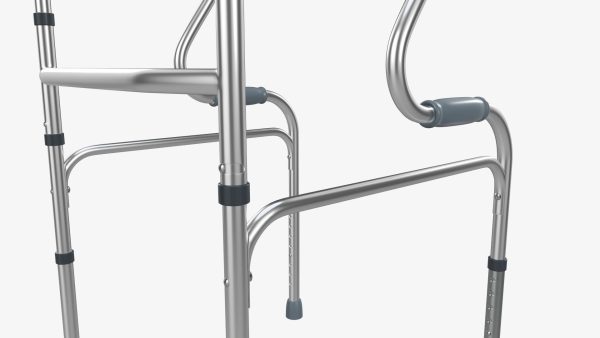 Dual riser walking folding frame
