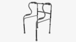 Dual riser walking folding frame