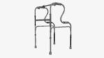 Dual riser walking folding frame