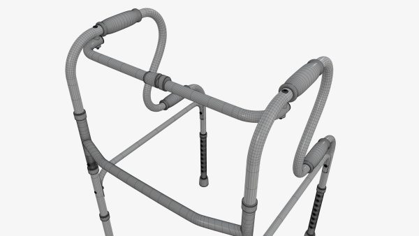 Dual riser walking folding frame