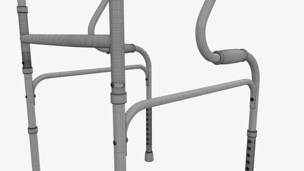 Dual riser walking folding frame