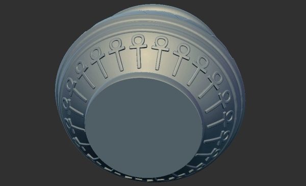 Egyptian Pottery 3D Printable model cnc