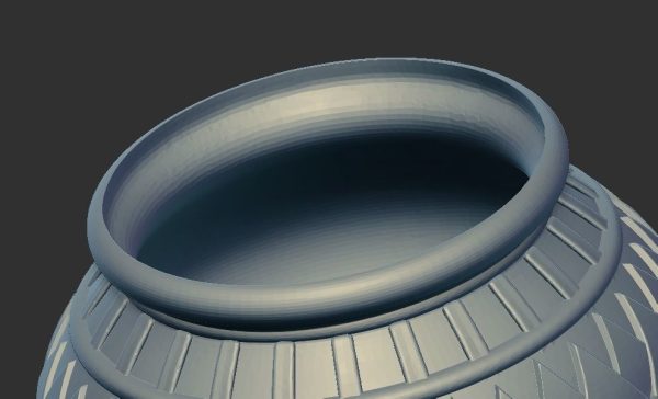 Egyptian Pottery 3D Printable model cnc