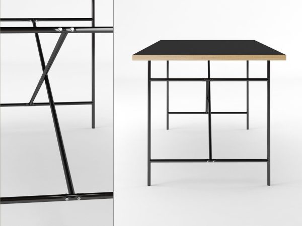 Eiermann table with top and legs