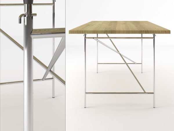 Eiermann table with top and legs