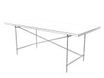 Eiermann table with top and legs
