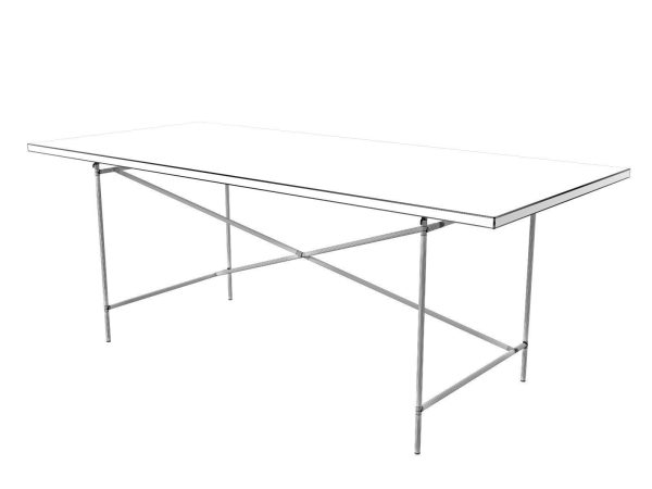 Eiermann table with top and legs