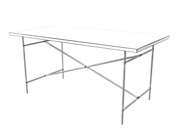 Eiermann table with top and legs