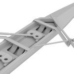 Eight Men Rowing Boat