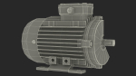 Electric Motor Cross Section Green