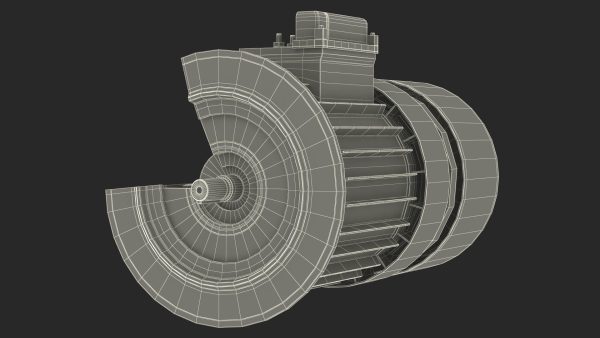 Electric Motor Cutaway Gray