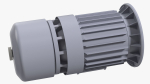 Electric Motor Cutaway Gray