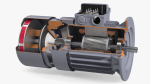 Electric Motor Cutaway Gray