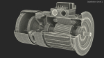 Electric Motor Cutaway Gray