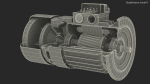 Electric Motor Cutaway Gray