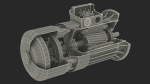 Electric Motor Cutaway Gray