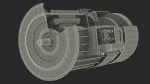 Electric Motor Cutaway Gray