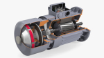 Electric Motor Cutaway Gray
