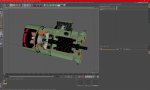 Electric Motor Cutaway Green