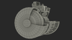 Electric Motor Cutaway Green