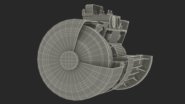 Electric Motor Cutaway Green