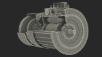 Electric Motor Cutaway Green