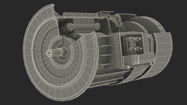 Electric Motor Cutaway Green