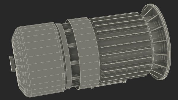 Electric Motor Cutaway Green