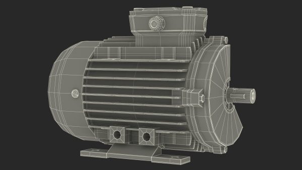 Electric Motor Cutaway Grey