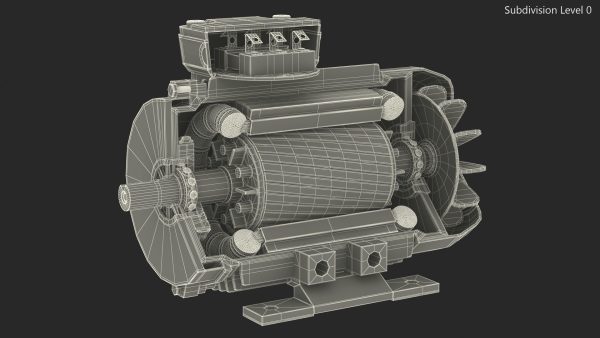 Electric Motor Cutaway Grey