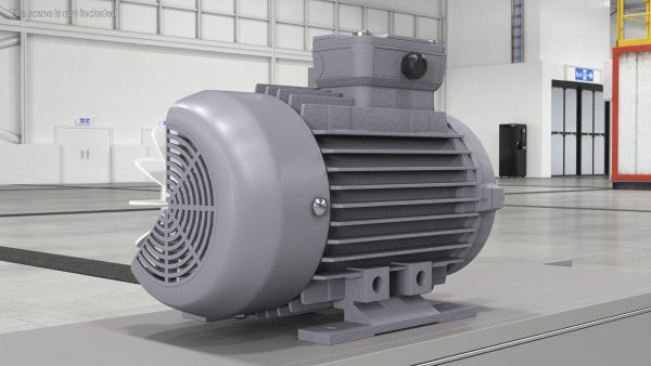 Electric Motor Cutaway Grey