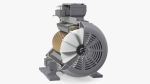 Electric Motor Cutaway Grey
