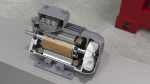 Electric Motor Cutaway Grey