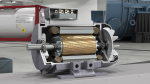 Electric Motor Cutaway Grey