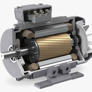 Electric Motor Cutaway Grey
