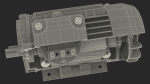 Electric Motor Cutaway Grey