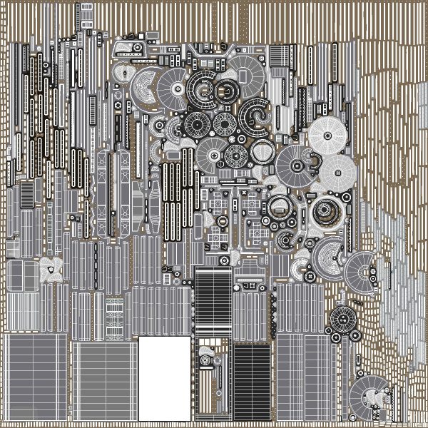 Electric Motor Cutaway Grey