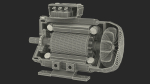 Electric Motor Cutaway Grey