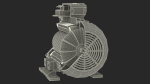 Electric Motor Cutaway Grey