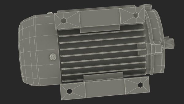 Electric Motor Cutaway Grey