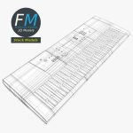 Electronic piano keyboard
