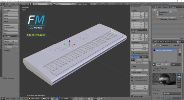 Electronic piano keyboard