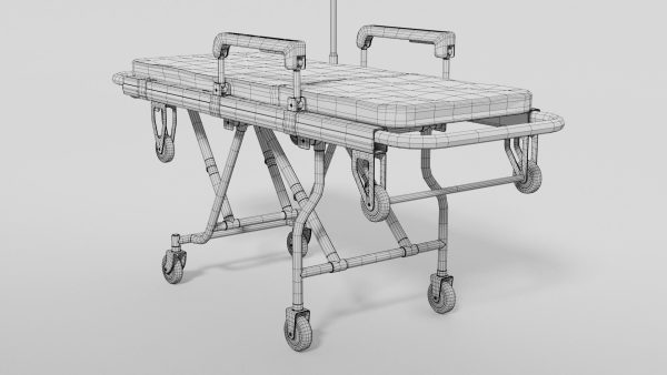 Emergency ambulance stretcher