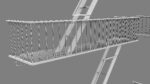 Emergency Fire Escape Stairs 3d model