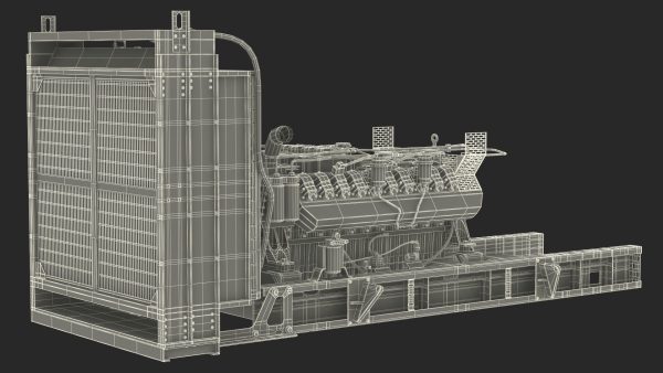 Engine and Cooling System for Diesel Generator