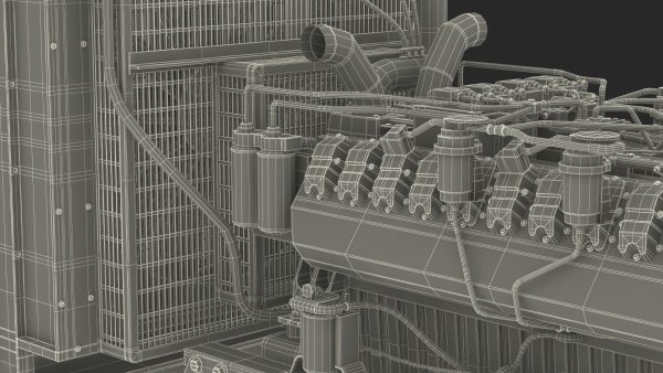 Engine and Cooling System for Diesel Generator