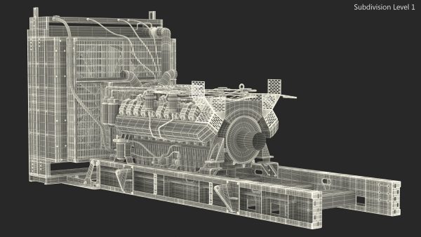 Engine and Cooling System for Diesel Generator