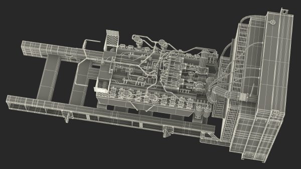 Engine and Cooling System for Diesel Generator